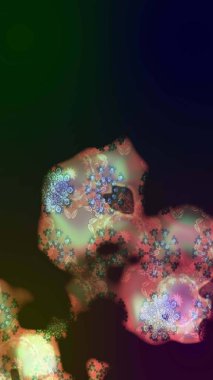 Raster illüstrasyonu. Küçük çiçekteki sevimli çiçek deseni. Çizim.