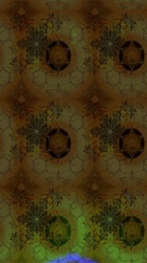 Raster illüstrasyonu. Kahverengi renkli çiçekler. Küçük çiçekte sevimli çiçek deseni var..