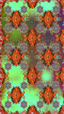 Çiçekler suluboya seamless modeli. Raster şık kumaş deseni.