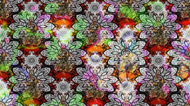 Raster Güzel kumaş deseni. Raster suluboya deseni, narin çiçekler, gri çiçekler, tebrik kartı şablonu..