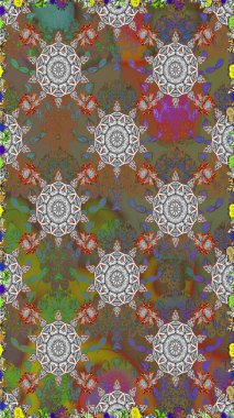 Elle çizilmiş Raster resim. Parlak unsurları. Sorunsuz çiçek deseni-ebilmek var olmak kullanılmış için duvar kağıdı, kağıt, davet, el ilanı, afiş veya Web sitesi kaydırma Web sitesi arka plan.