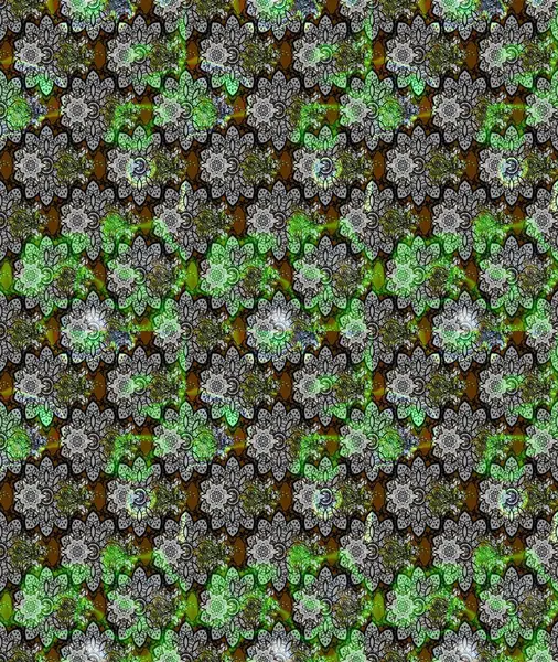 Renkli grunge soyut arkaplanı kologri çiçeklerle süslüyor. Nakış desenli çiçek deseni. İzler, kumaş, duvar kağıtları, tekstil için raster dokusu.