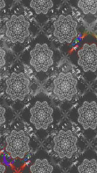 Gri renkli manzaralı çiçek deseni. Çiçek kompozisyonu, el boyası, hassas şablon. Üst manzara, yumuşak stil. Sevgililer günü ve tebrik kartı konsepti için şık bir davet.