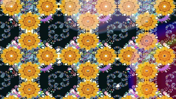 Güzel kumaş deseni. Çiçek arkaplan. Çizim raster deseni.