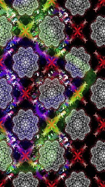 Tomurcukları çiçek olan sevimli bir çiçek deseni. Eskiz geçmişi. Raster illüstrasyonu. Kumaş, tekstil, duvar kağıdı baskısı için. Eski usul. Raster..