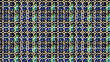 Raster illüstrasyonundaki çiçek desenli çizim. Gri renkli çiçekler. Düz Çiçek Elementleri Tasarımı. Renkli Bahar Teması çizim şablonu.