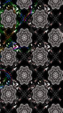 Zentangle soyut çiçekleri. Karalama çiçeği. Raster illüstrasyonu. Güzel kumaş deseni. Renkli Bahar Teması eskiz kalıbı. Düz Çiçek Elementleri Tasarımı.