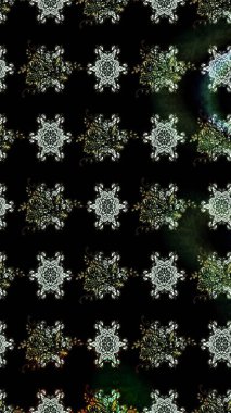 Raster illüstrasyonundaki çiçek desenli çizim. Siyah renkli çiçekler. Renkli Bahar Teması eskiz kalıbı. Düz Çiçek Elementleri Tasarımı.