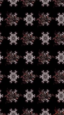 Siyah renkli şirin çiçek deseni. Raster Modaya uygun kumaş deseni. Renkli Bahar Teması eskiz kalıbı. Düz Çiçek Elementleri Tasarımı.