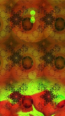 Küçük bir çiçekte eskiz deseni. Güzel kumaş deseni. Raster illüstrasyonu. Güzel çiçek arkaplanı..