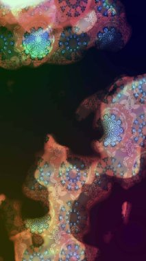 Düz Çiçek Elementleri Tasarımı. Renkli Bahar Teması eskiz kalıbı. Gri renkli çiçekler. Sevimli çiçek raster deseni.