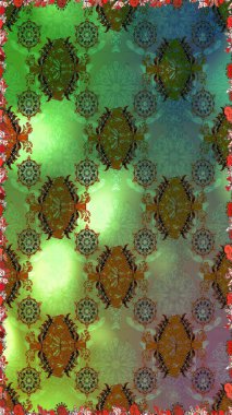 Ultraviyole kumaş deseni. Kusursuz desen. Organik motif arka planı. Raster illüstrasyonu.