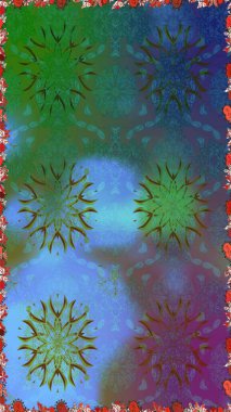 Soyut zarafet, çiçekli arkaplan deseni. Raster Güzel kumaş deseni.