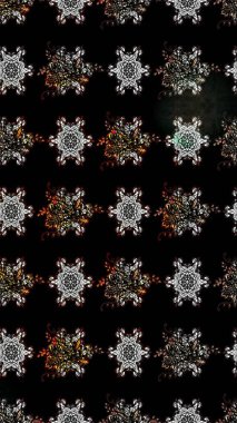 Çiçek desenli raster, siyah çizgi grafik desenli soyut raster arkaplan. Modern stil dokusu.