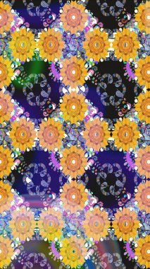 Güzel çiçek deseni. Mavi renkli çiçekler. Renkli Bahar Teması eskiz kalıbı. Düz Çiçek Elementleri Tasarımı.