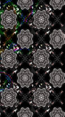 Zentangle soyut çiçekleri. Karalama çiçeği. Raster illüstrasyonu. Güzel kumaş deseni. Renkli Bahar Teması eskiz kalıbı. Düz Çiçek Elementleri Tasarımı.