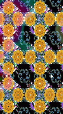 Çizim çiçek deseni duvar kağıdı, web sitesi arka planı, ambalaj kağıdı, davetiye, broşür, afiş veya web sitesi için kullanılabilir. El çizimi Raster çizimi. Karalama elementleri.