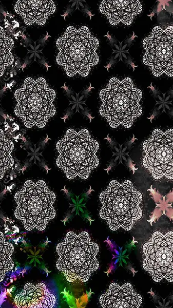 El yapımı çiçek ve bitki koleksiyonu. Raster illüstrasyonu. Eskiz tarzı siyah renkler. Şirin karalamalı çiçek desenli çizim. Raster illüstrasyonu.