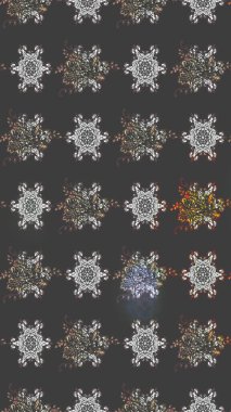 Gri renkli çiçek desenli çizimler, el yapımı papatyalar, papatyalar. Tekrar eden çiçek arkaplanı, zarif gri çiçek duvar kağıdı.