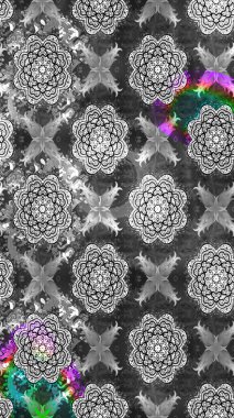 Çiçek arkaplanlı soyut zarafet eskiz deseni. Raster Güzel kumaş deseni.