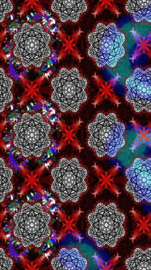 Raster Illustrasyon 'daki Çiçek Deseni' nin son moda çizimi. Siyah renkli çiçekler. Renkli Yaz Temalı eskiz kalıbı. Düz Çiçek Elementleri Tasarımı.