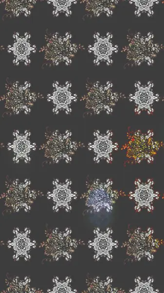 Gri renkli çiçek desenli çizimler, el yapımı papatyalar, papatyalar. Tekrar eden çiçek arkaplanı, zarif gri çiçek duvar kağıdı.