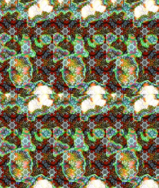 Güzel, parlak, pürüzsüz kumaş, tuval. Çiçek çelengi. Kıvırcık, parlak örgü. Desen, çizim, çiçek sınırı. Raster illüstrasyonu. Klasik eski arkaplan.