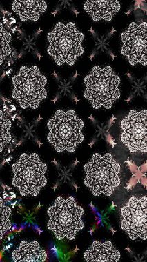 Elle boyanmış suluboya resim çizimleri, çiçekler ve bitkiler. Siyah renkte çiçekler.