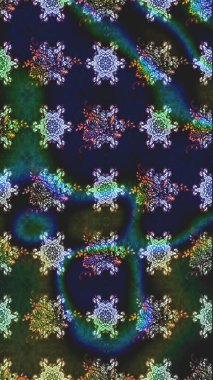 Eskiz modeli etnik tasarım. Çiçekleri, deniz kabukları, mandalaları ve suluboya efektleriyle donanma geçmişi. Yatak çarşafları, ceket, paket tasarımı, kumaş ve moda kavramları için tekstil baskısı.