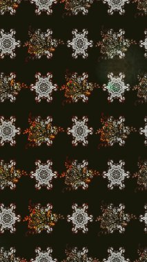 Kızılderili desenli desenli desenli şal deseni. Etnik Mandala süsü. Raster Henna dövme stili. Tekstil, tebrik kartı, boyama kitabı, telefon kılıfı baskısı için kullanılabilir.