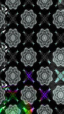 Çiçekli çiçek deseni, suluboya. Raster deseni. Süslü kumaş deseni.