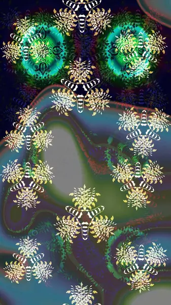 Etnik Mandala havlusu. Taslak süsleme izi. Tebrik kartı geçmişi, boyama kitabı, arkaplan ve tekstil için kullanılabilir. Raster Henna tarzı. Sınır Hindistan çiçek desenli paisley patentli.