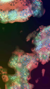 Raster deseni. Bahar çiçekleri dallı desen, gri renkler çiçekli siluet.