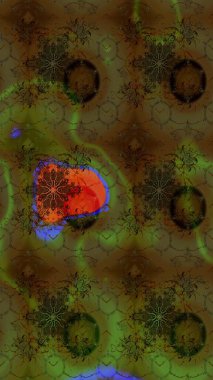 Modern stil dokusu. Çiçek desenli raster, kahverengi çizgi grafik deseni soyut raster arkaplan.