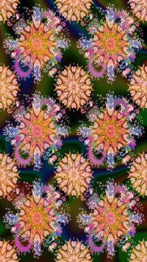 Anti-stres için soyut örnek sayfası. Raster illüstrasyonu. Kahverengi renklerde.