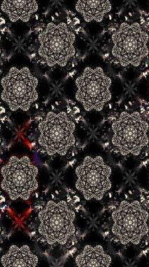 Çiçek arkaplan. Çizim raster deseni. Güzel kumaş deseni.