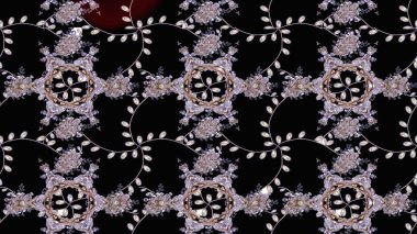 Suluboya, elle çizilmiş. Vadinin çiçekleri siyah renklerde. Eskiz arkaplan modeli. Raster - stok.