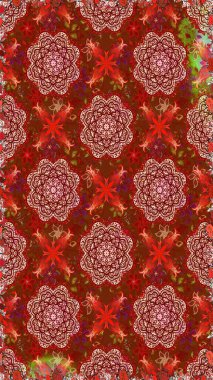 Tomurcukları çiçek olan sevimli bir çiçek deseni. Kusursuz bir geçmişi var. Raster illüstrasyonu. Kumaş, tekstil, duvar kağıdı baskısı için. Eski usul. Raster..