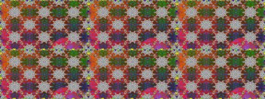 Kahverengi ve gri renkli çiçekler. Raster illüstrasyonunda kusursuz çiçek deseni.