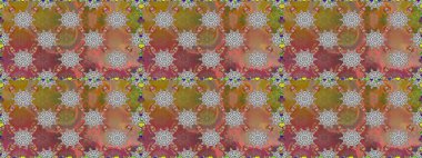 Tekstil tasarımı için kahverengi ve gri renkli geleneksel halk çiçekleri buketi. Çiçeksiz desenli nakış işlemeli gelincikler ve vadi zambaklarıyla.