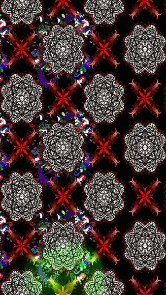 Çiçekli siyah eskiz deseni. Raster çiçek izi. Klasik taslak çizimi. Raster Yumuşak kumaş deseni.