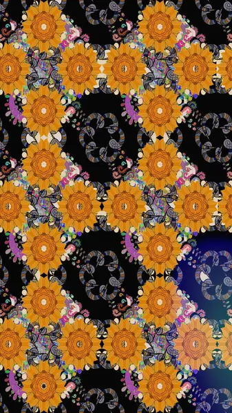 Yapraklı çizim şekli. Şirin, zarif çiçekler Raster illüstrasyonu. Poster ya da kapak için arka plan. Tekstil için figür. Davetiye ve kartpostal tasarımı için dekoratif çiçek unsurları.