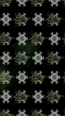 Raster Illustrasyon 'daki Çiçek Deseni' nin son moda çizimi. Siyah renkli çiçekler. Renkli Yaz Temalı eskiz kalıbı. Düz Çiçek Elementleri Tasarımı.