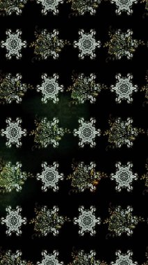 Raster Illustrasyon 'daki Çiçek Deseni' nin son moda çizimi. Siyah renkli çiçekler. Renkli Yaz Temalı eskiz kalıbı. Düz Çiçek Elementleri Tasarımı.