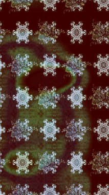 Suluboya çizim kalıbı. Çiçek izi. Suluboya tarzında kahverengi renkte çiçekler.