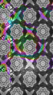 Klasik çiçek desenli. Paketleme, tekstil, duvar kâğıdı için çiçek eskizi. Yumuşak fayans. Raster 'ın taze dokusu. Yumuşak pamuk tasarımı.