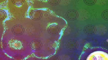 Sınır Kızılderili çiçekli paisley patten. Taslak süsleme izi. Etnik Mandala havlusu. Raster Henna tarzı. Tebrik kartı arkaplanı, boyama kitabı, arkaplan, tekstil için kullanılabilir.