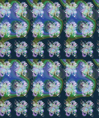 Çiçeğin suluboya çizimlerinin mükemmel deseni. Suluboya çizim kalıbı. Moda baskısı. Raster illüstrasyonu. Eski model. Dekorasyon ve tasarım için güzel desen.