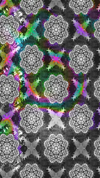 Klasik çiçek desenli. Paketleme, tekstil, duvar kâğıdı için çiçek eskizi. Yumuşak fayans. Raster 'ın taze dokusu. Yumuşak pamuk tasarımı.