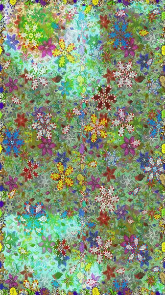 Güzel kumaş deseni. Güzel suluboya çiçek buketi pürüzsüz desen.